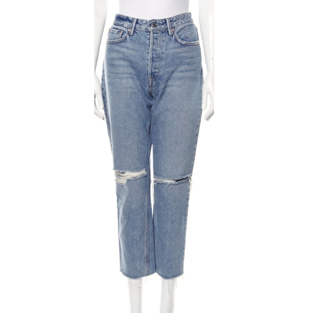 GRLFRND High-Rise Straight Leg Jeans NWOT